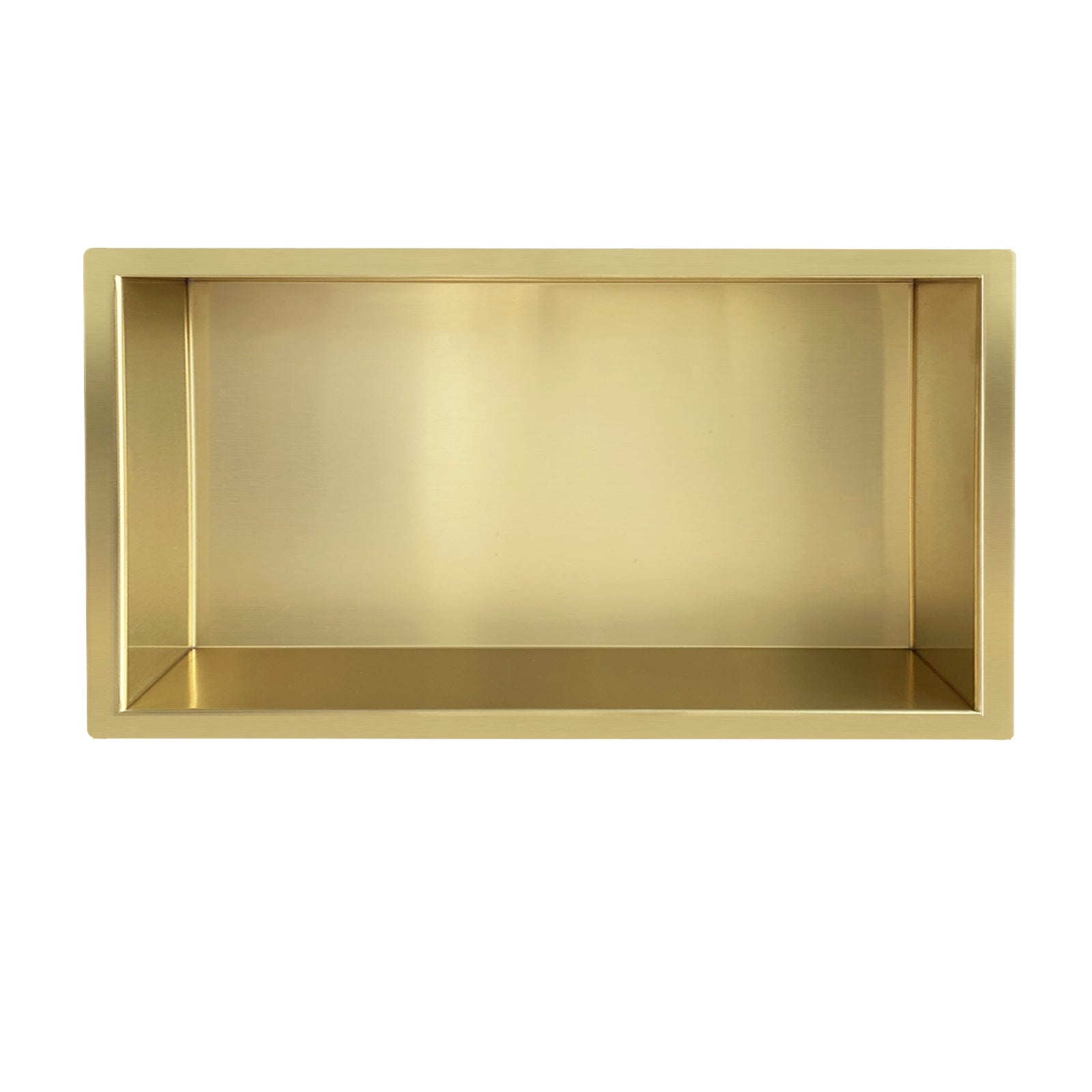 Wiesbaden Demis inbouwnis 30 x 60 x 10 cm geborsteld messing PVD