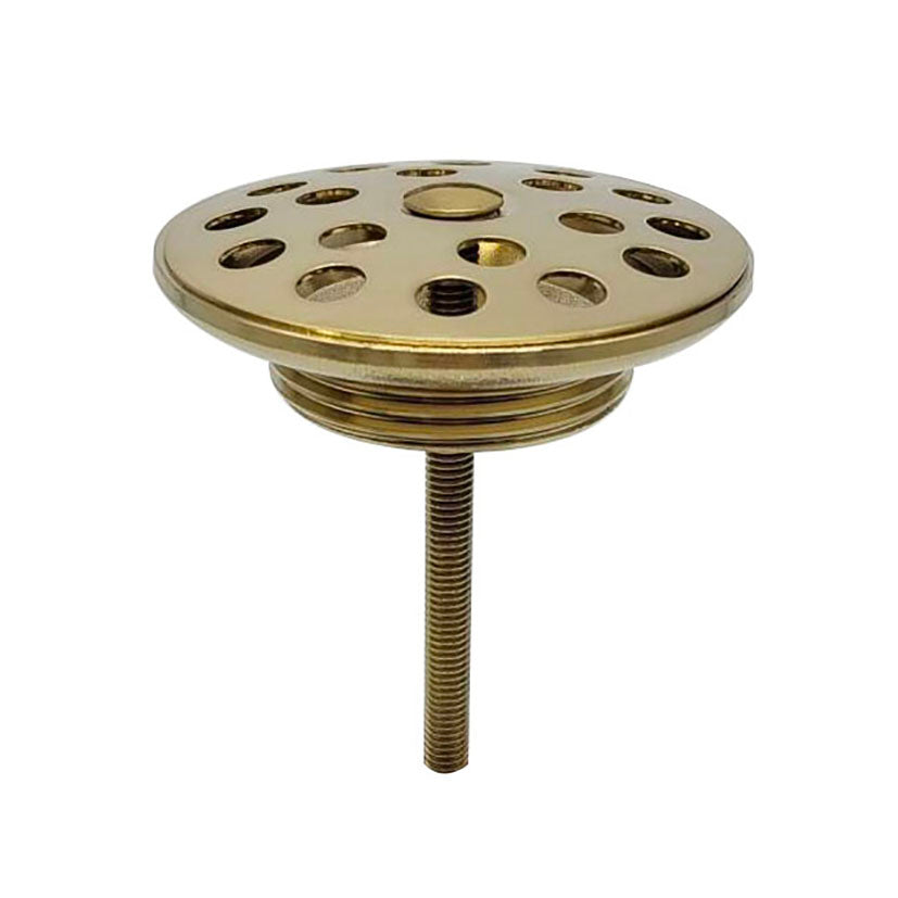 Korv open afvoerplug rooster 5/4" geborsteld messing PVD – Xellanz – Geborsteld Messing – Afvoerplug | Dealplein