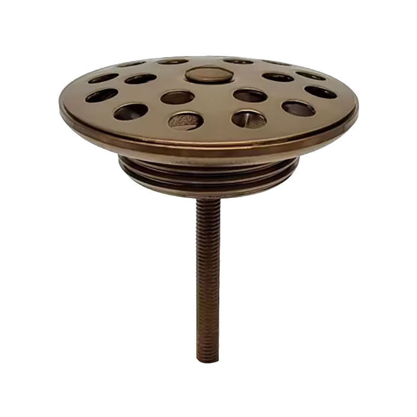 Korv open afvoerplug rooster 5/4" geborsteld brons koper – Xellanz – Koper – Afvoerplug | Dealplein