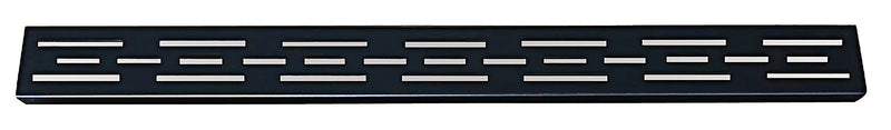 Wiesbaden rooster standaard voor 3e generatie douchegoot 60 x 7 cm mat zwart