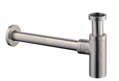 Wiesbaden UniMatch wastafelsifon 5/4" x 32 mm geborsteld staal