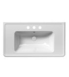Sapho Gsi Classic Meubelwastafel 90x50x25 Cm Keramiek Wit