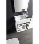 Amarok Toiletfontein Gegoten Marmer 40x22cm Rechts Wit - Afbeelding 2