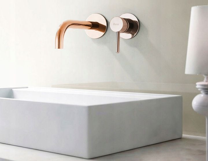 Inbouw wastafelkraan Rea Lungo Rose Gold + BOX - View 4