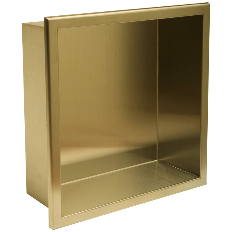 bathroom shelf 30x30 gold brush