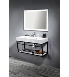 Detailweergave Sapho Flut badkamerspiegel Wit