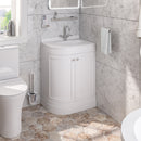 Eastbrook Hardwick Staand Badmeubel 60x45 Cm Hoek Rechts Mat Wit