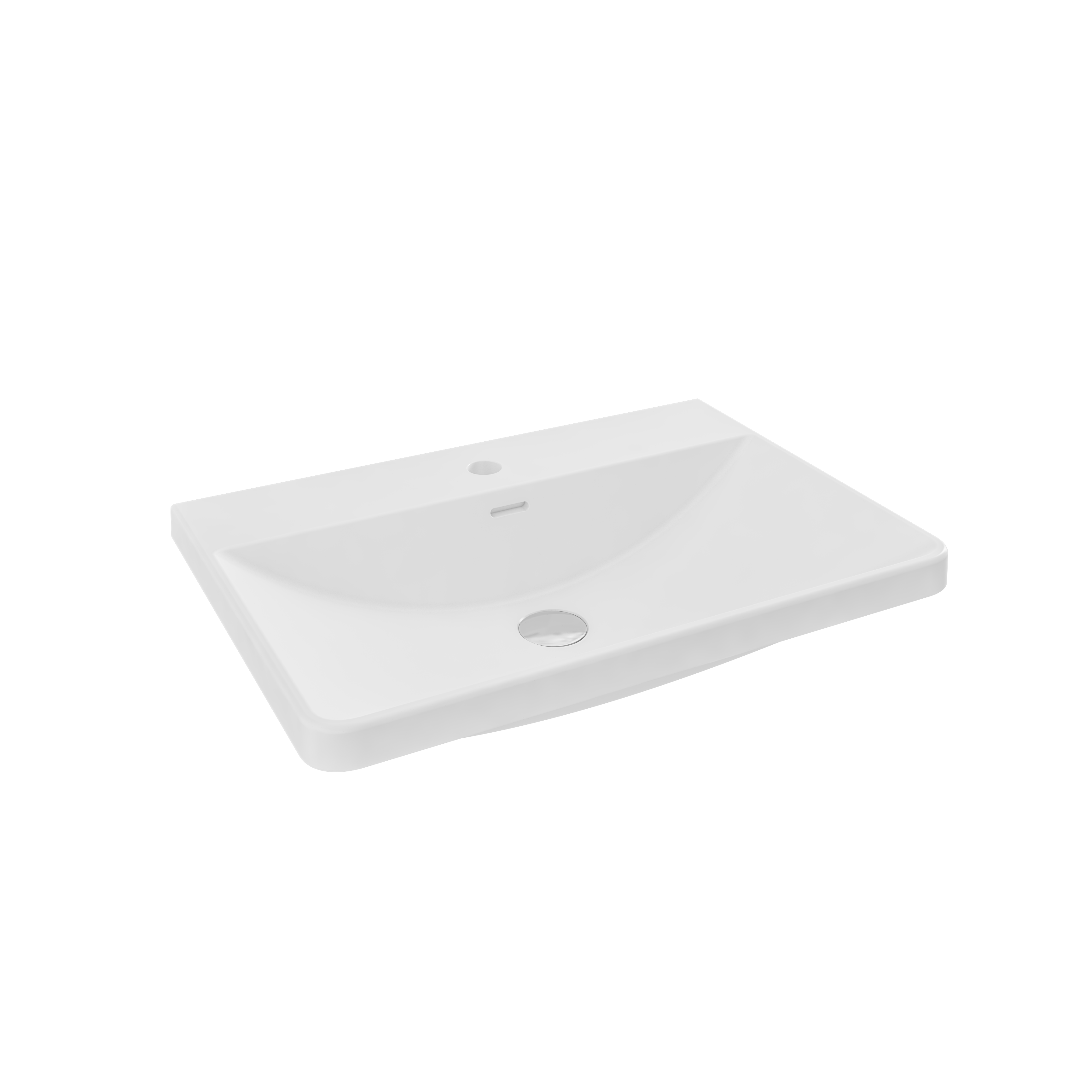 Eastbrook Cavone Wastafel 60x41 Cm Cast Marble Wit