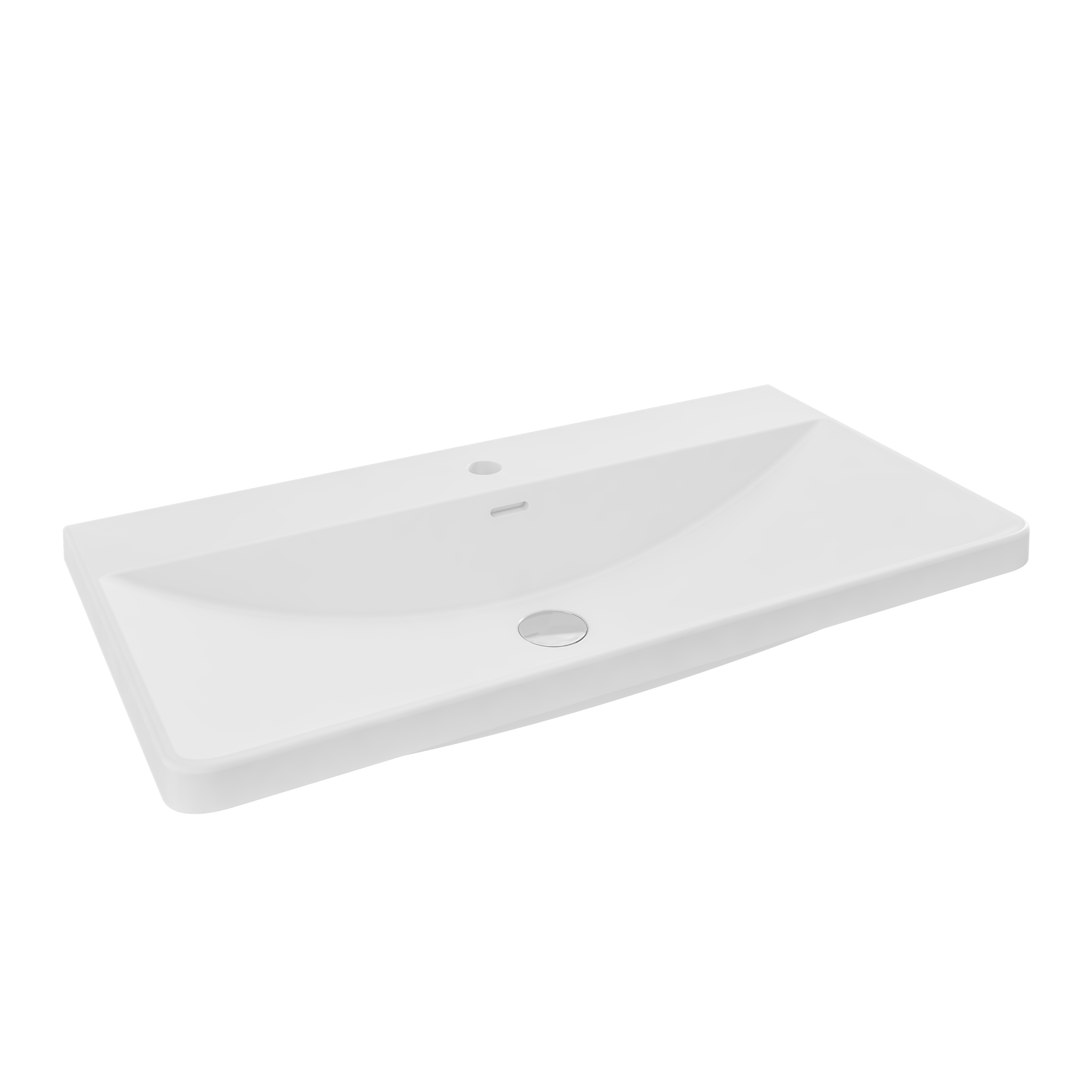 Eastbrook Cavone Wastafel 80x41 Cm Cast Marble Wit
