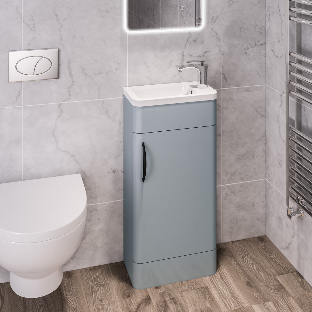 Eastbrook Cavone Staand Badmeubel 40x35 Cm 1 Deur Mat Grijs