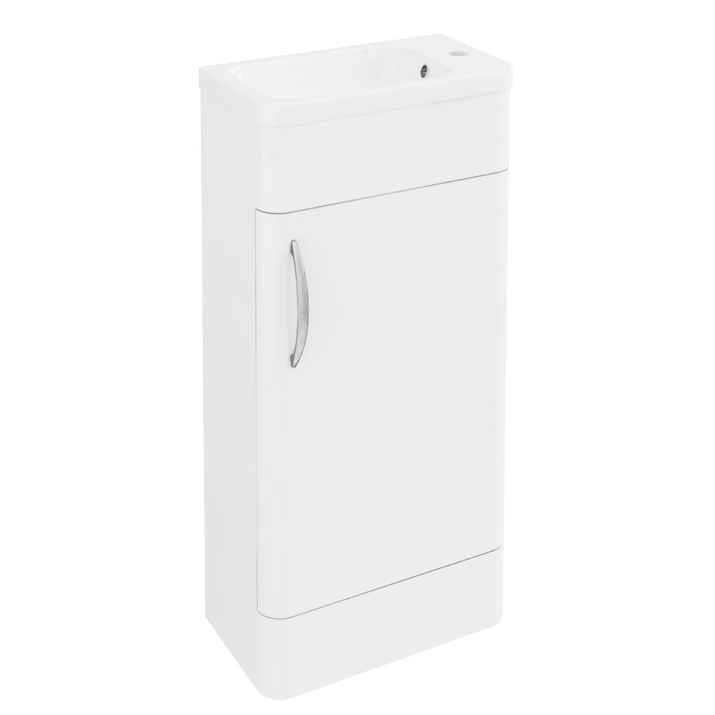 Eastbrook Cavone Staand Badmeubel 40x35 Cm 1 Deur Hoogglans Wit