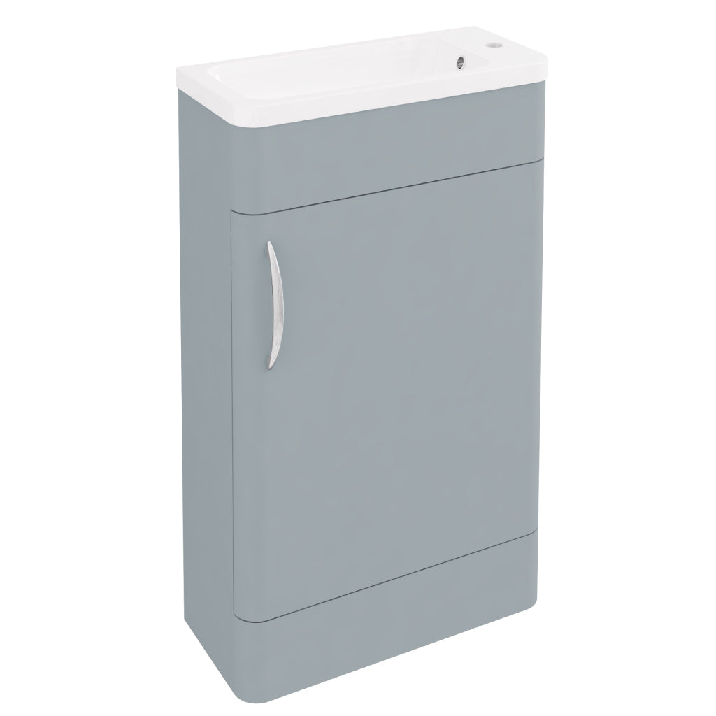 Eastbrook Cavone Staand Badmeubel 50x25 Cm 1 Deur Mat Grijs