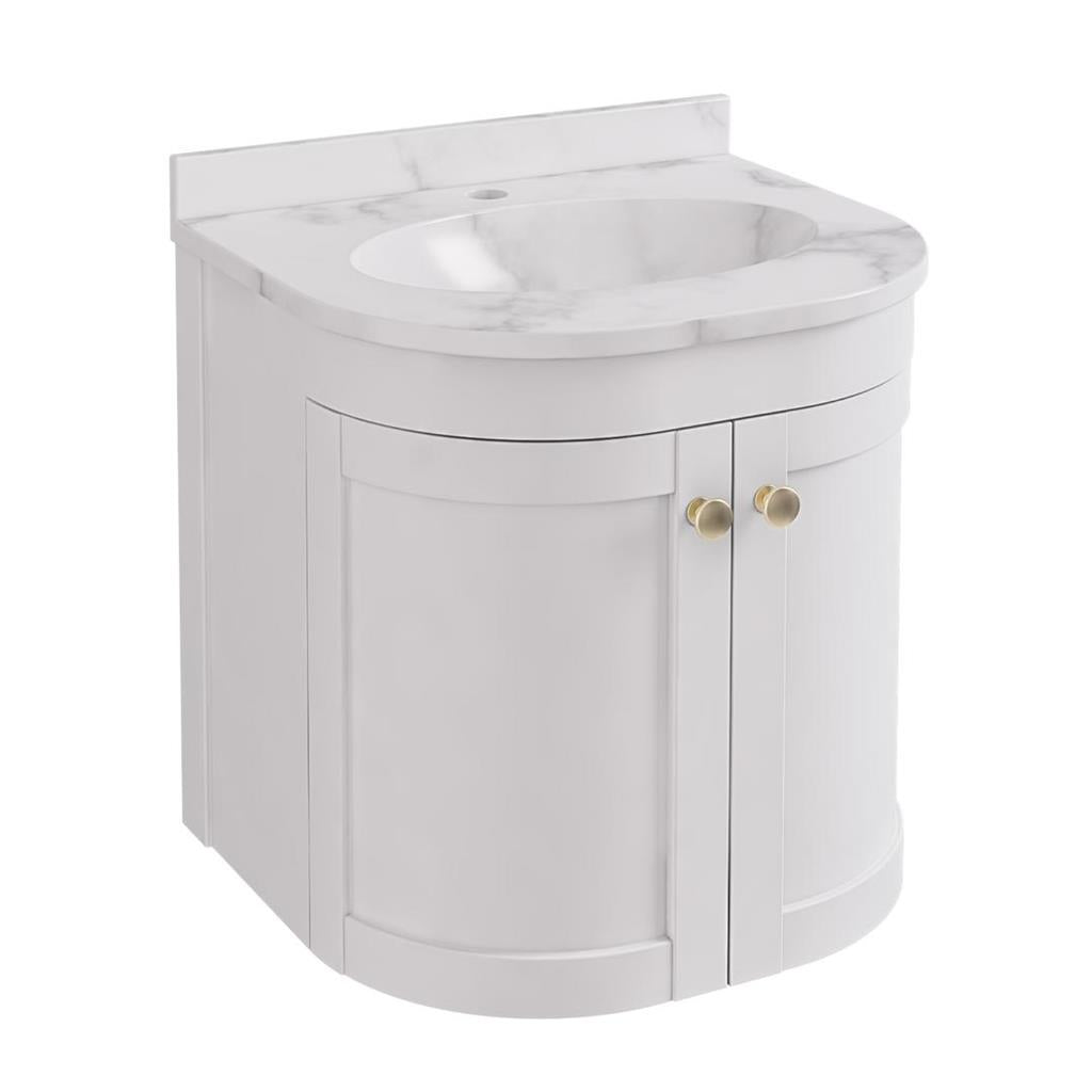 Eastbrook Hardwick hangend badmeubel 50x45 cm mat wit
