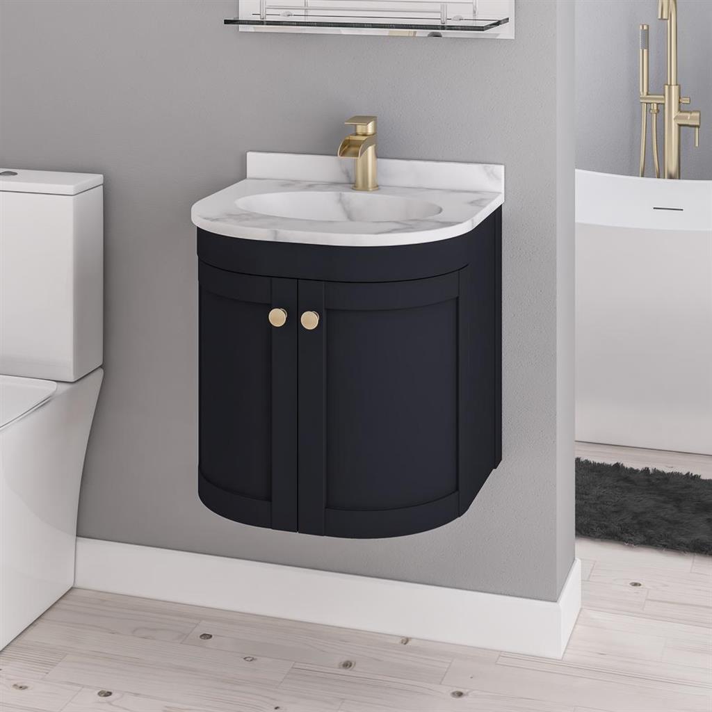 Eastbrook Hardwick hangend badmeubel 50x45 cm antraciet