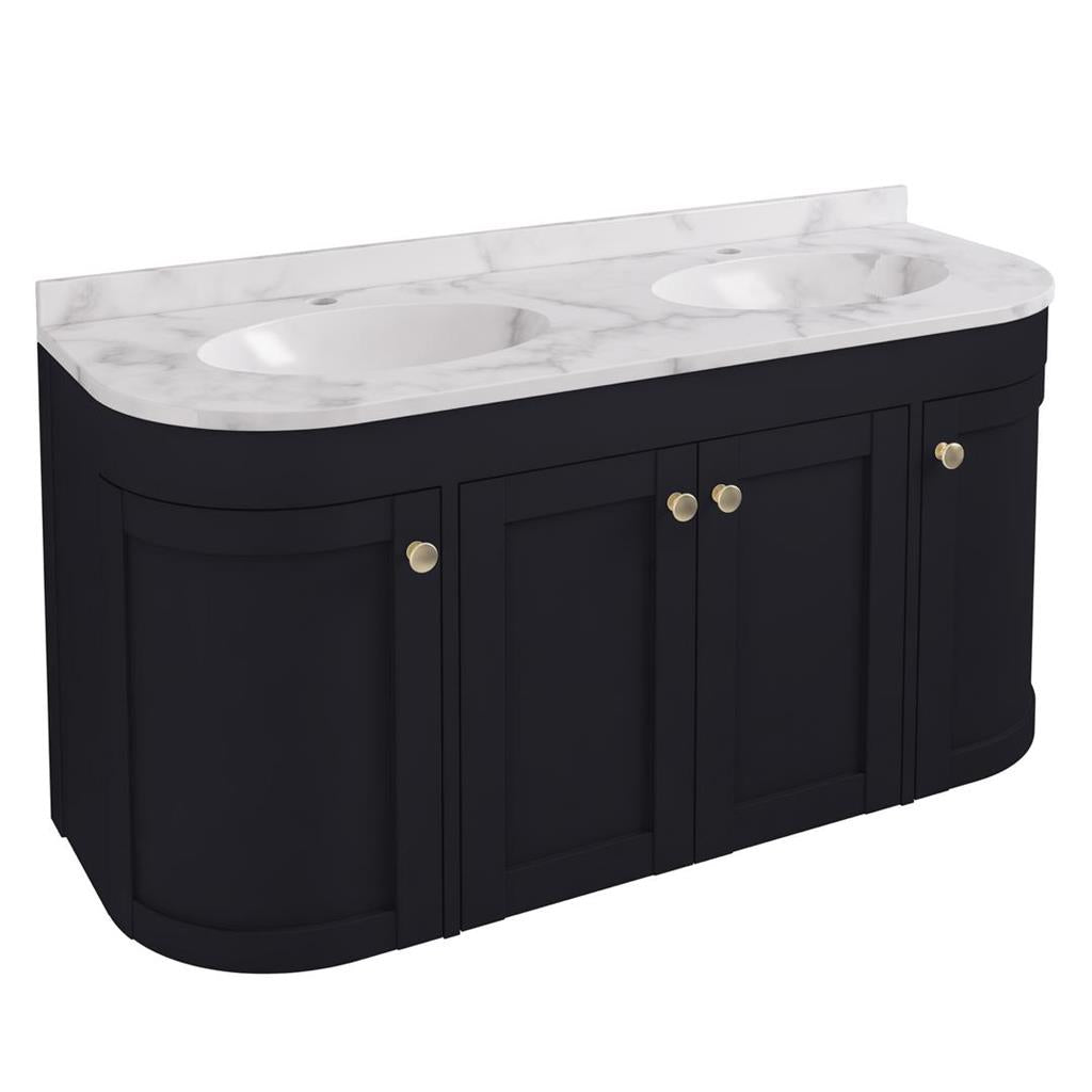 Eastbrook Hardwick hangend badmeubel 120x45 cm dubbel antraciet