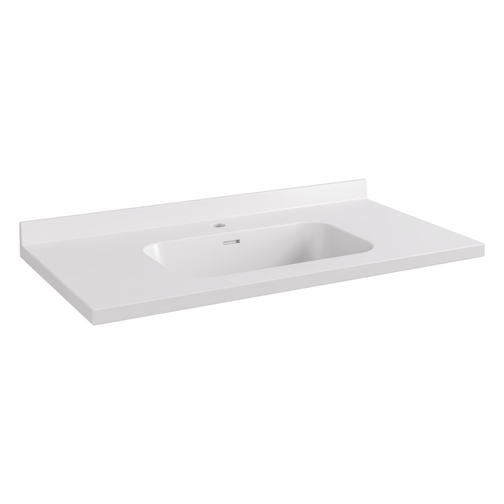 Eastbrook Hardwick wastafel 90x44 cm Cast Marble wit