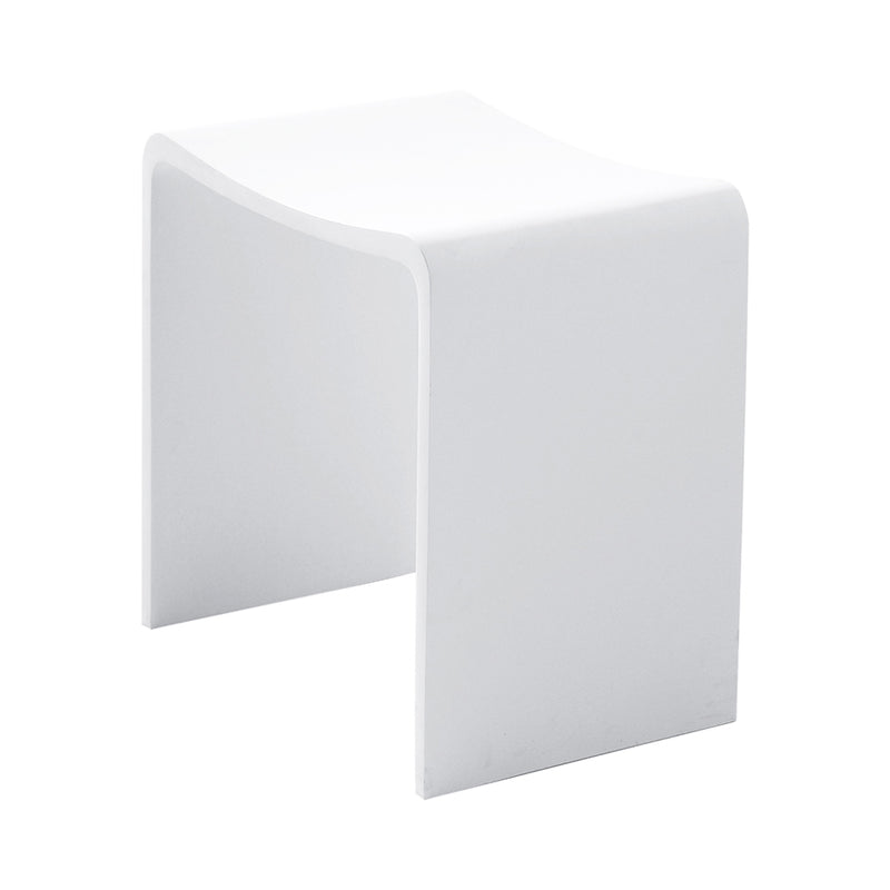 Zita kruk 40 x 30 x 42,5 solid surface mat wit