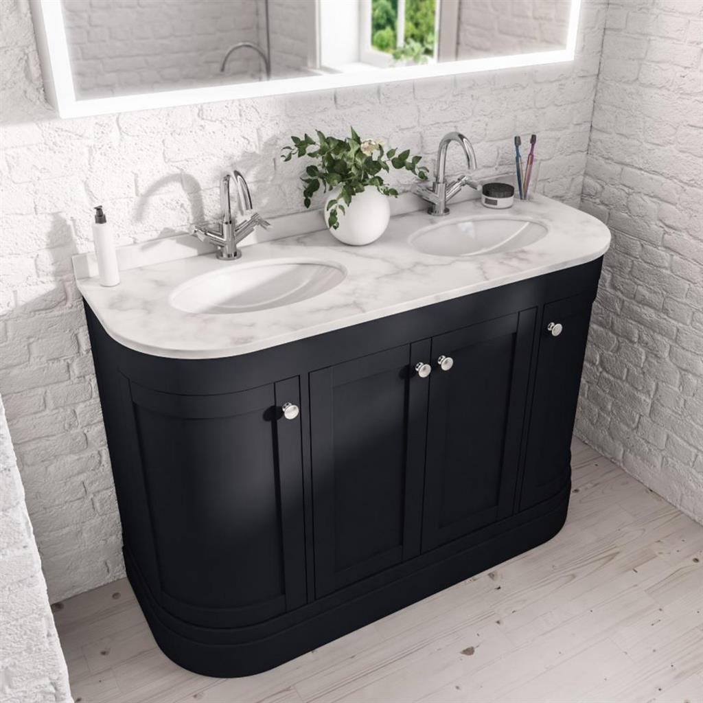 Eastbrook Hardwick staand badmeubel 120x45 cm dubbel mat antraciet