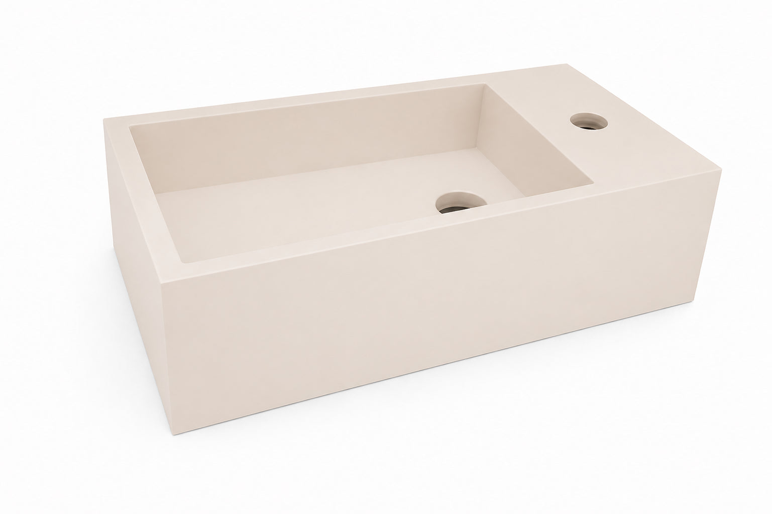 Lotte fontein rechts 40 x 22 x 10 cm solid surface beige – Wiesbaden – Beige – Fontein | Dealplein