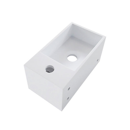 Julia fontein rechts 35 x 20 x 16 cm solid surface mat wit – Wiesbaden – Mat Wit – Fonteinen | Dealplein