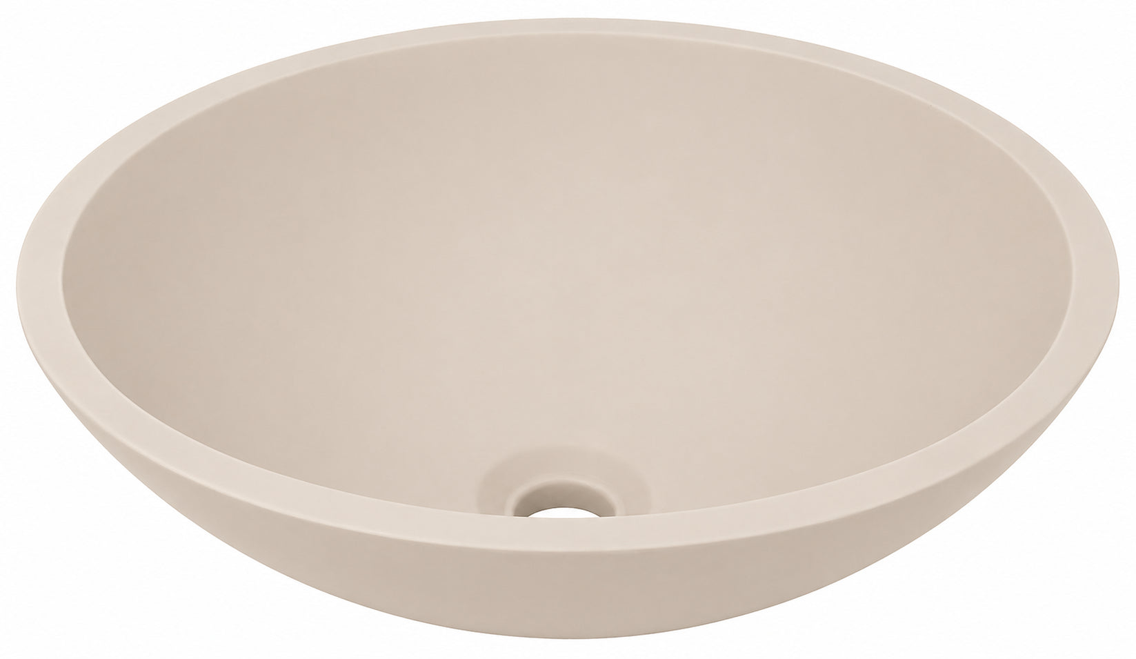 Wiesbaden Valerie waskom rond 43 x 13 cm solid surface beige