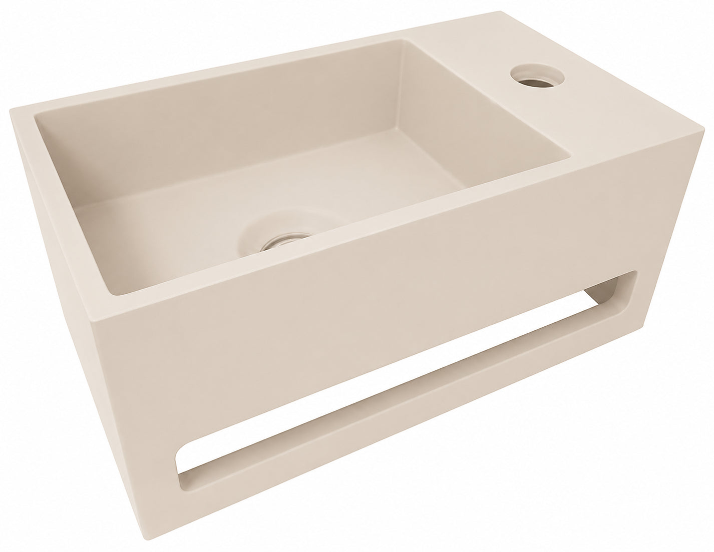 Wiesbaden Julia fontein rechts 35 x 20 x 16 cm solid surface beige