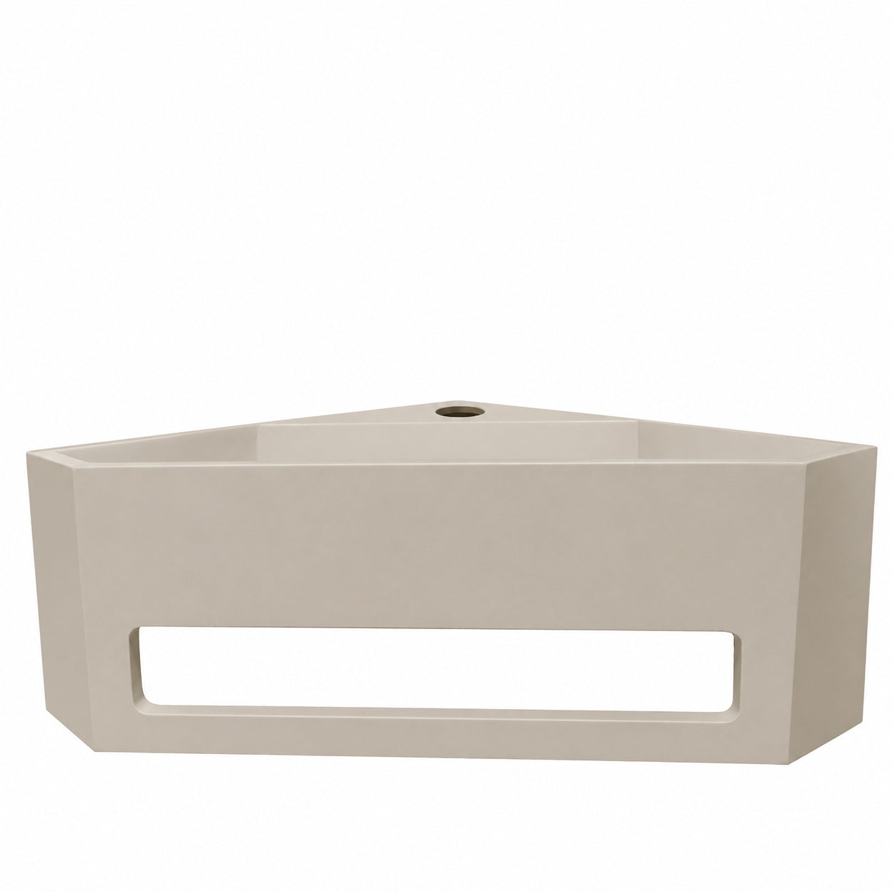 Julia hoekfontein 35 x 35 x 16 cm solid surface beige – Wiesbaden – Beige – Fontein | Dealplein