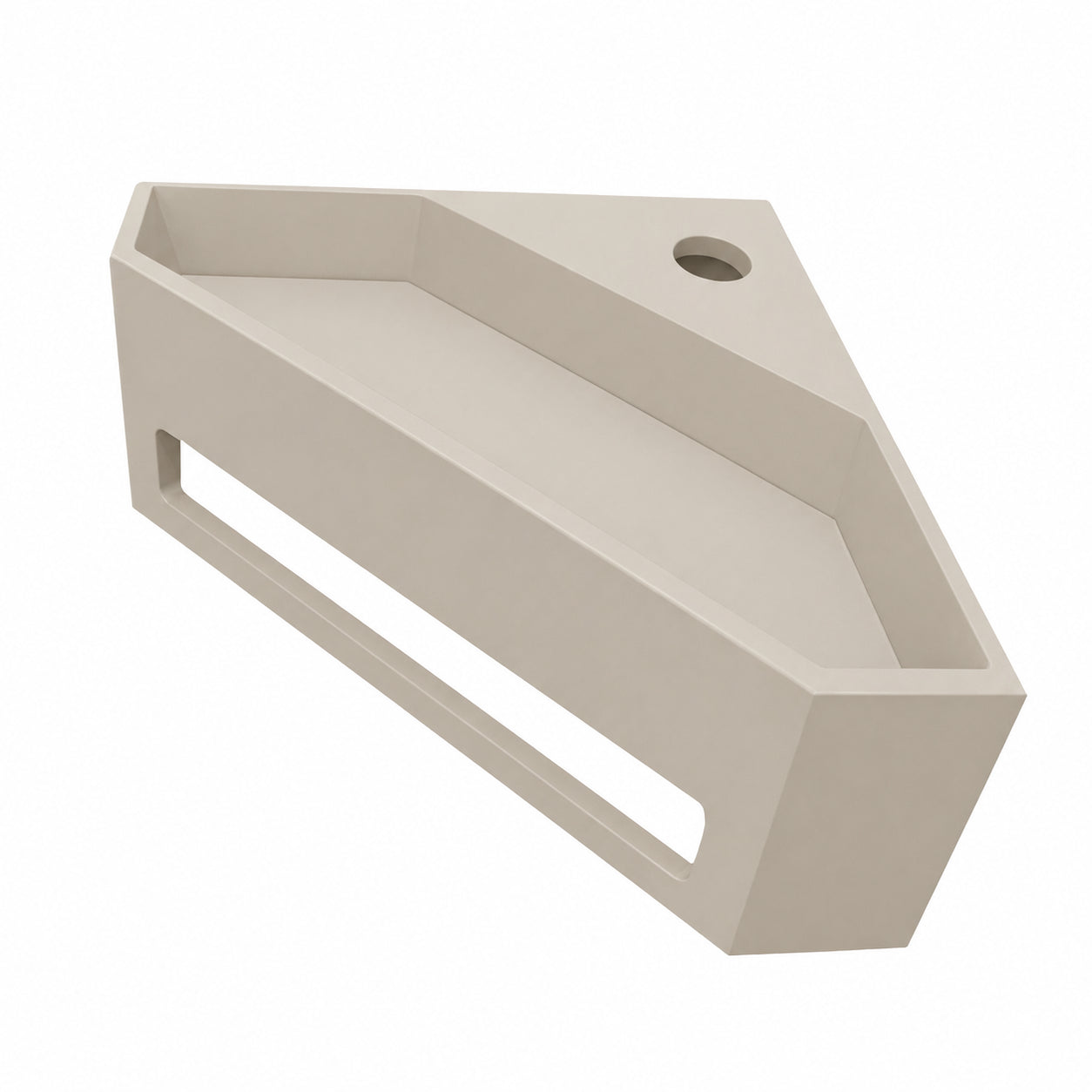 Julia hoekfontein 35 x 35 x 16 cm solid surface beige – Wiesbaden – Beige – Fontein | Dealplein