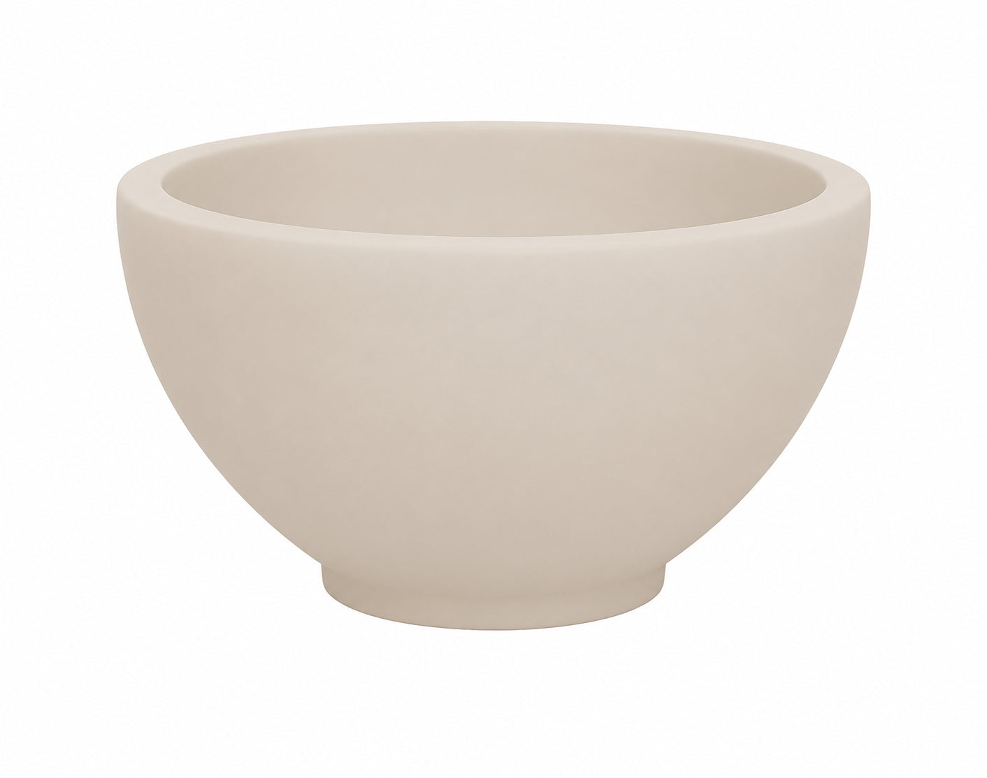 Tessa waskom rond 20 x 11 cm solid surface beige – Wiesbaden – Beige – Waskom | Dealplein