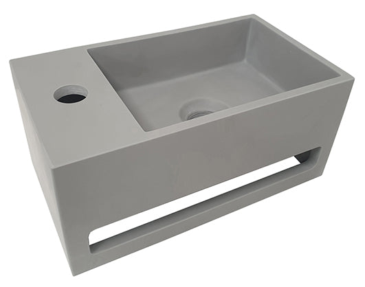 Julia fontein links 35 x 20 x 16 cm solid surface betonlook – Wiesbaden – Vermelde uitvoering – Fontein | Dealplein