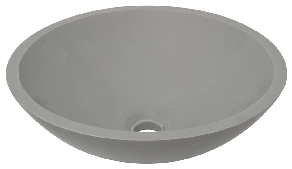 Productafbeelding – Valerie waskom rond 43 x 13 cm solid surface betonlook