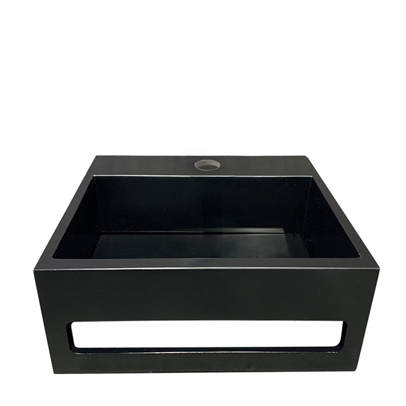 Julia fontein 30 x 28 x 12,5 cm solid surface mat zwart – Wiesbaden – Mat Zwart – Fonteinen | Dealplein