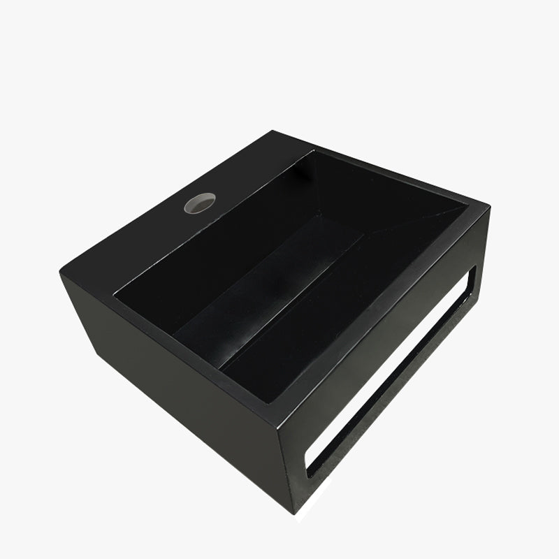 Julia fontein 30 x 28 x 12,5 cm solid surface mat zwart – Wiesbaden – Mat Zwart – Fonteinen | Dealplein