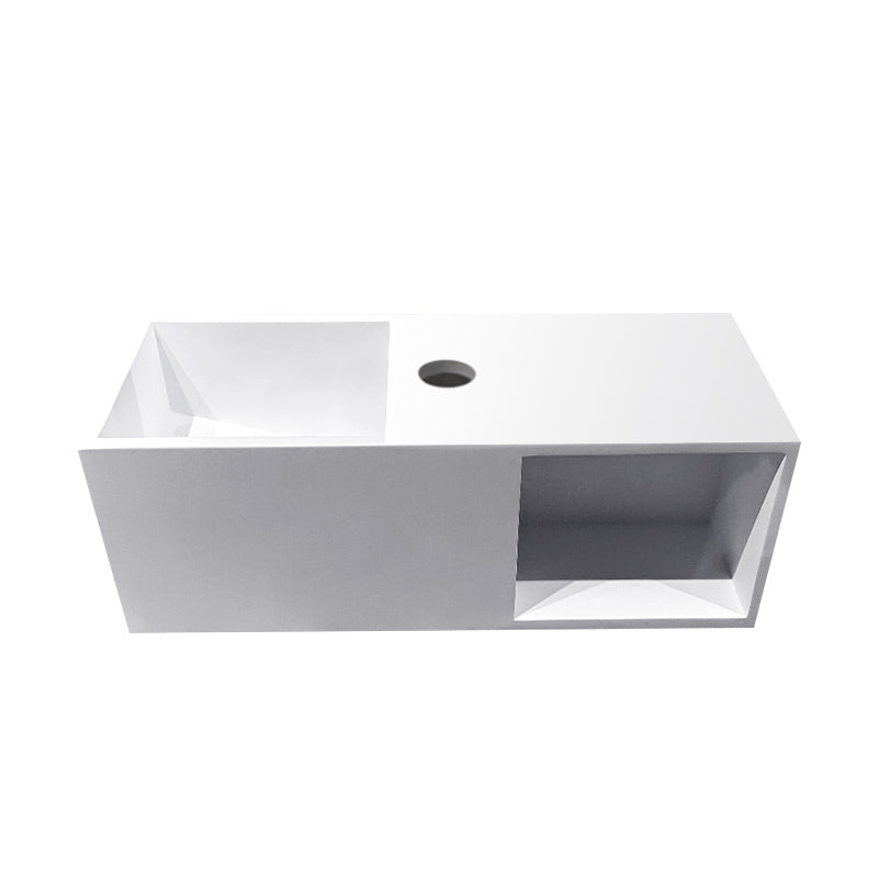 Julia fontein met nis 54 x 20 x 20 cm solid surface mat wit – Wiesbaden – Mat Wit – Fontein | Dealplein