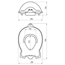 Kinder Toiletzitting Duck Grijs
