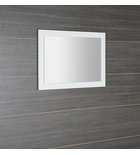 Treos Rechthoekige Spiegel In Gelamineerd MDF Frame 75 X 50 Cm Wit