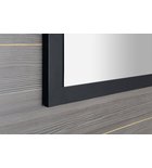 Treos Rechthoekige Spiegel In Gelamineerd MDF Frame 75 X 50 Cm Mat Zwart