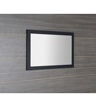 Treos Rechthoekige Spiegel In Gelamineerd MDF Frame 110 X 50 Cm Mat Zwart