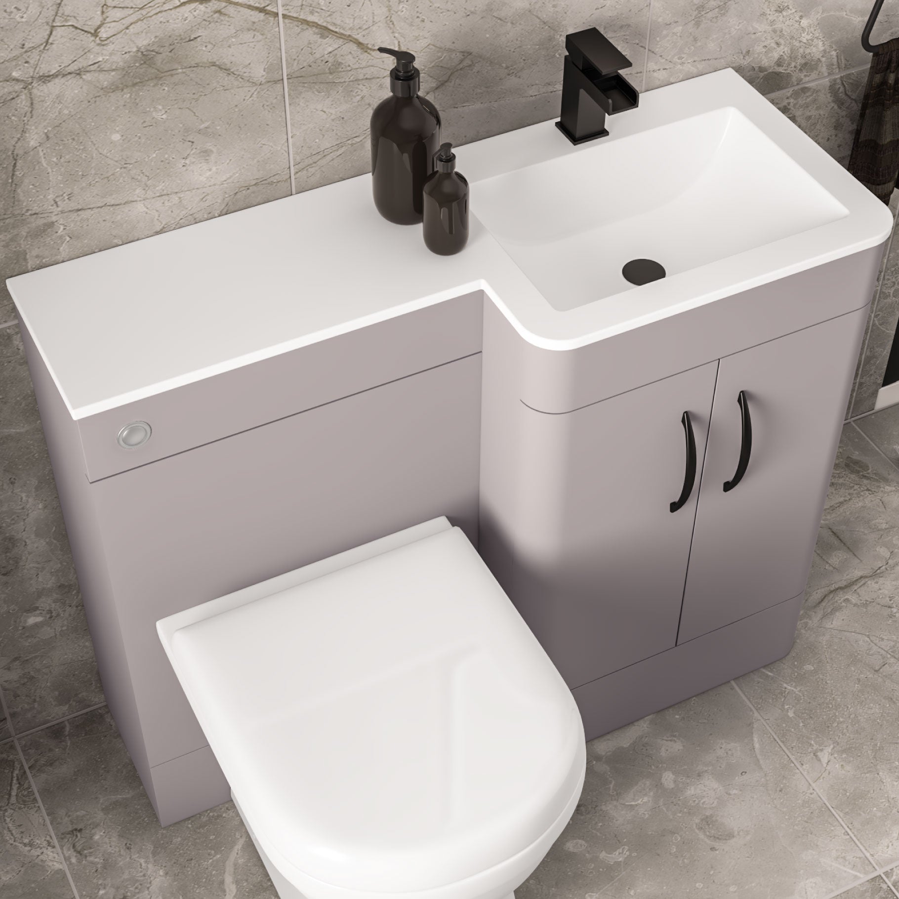 Eastbrook Chaddesley Staand Combinatiemeubel 100x46 Cm Combinatiemeubel Mat Grijs