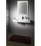 Sapho Sort LED Spiegel 60x10x80 Cm Mat Zwart