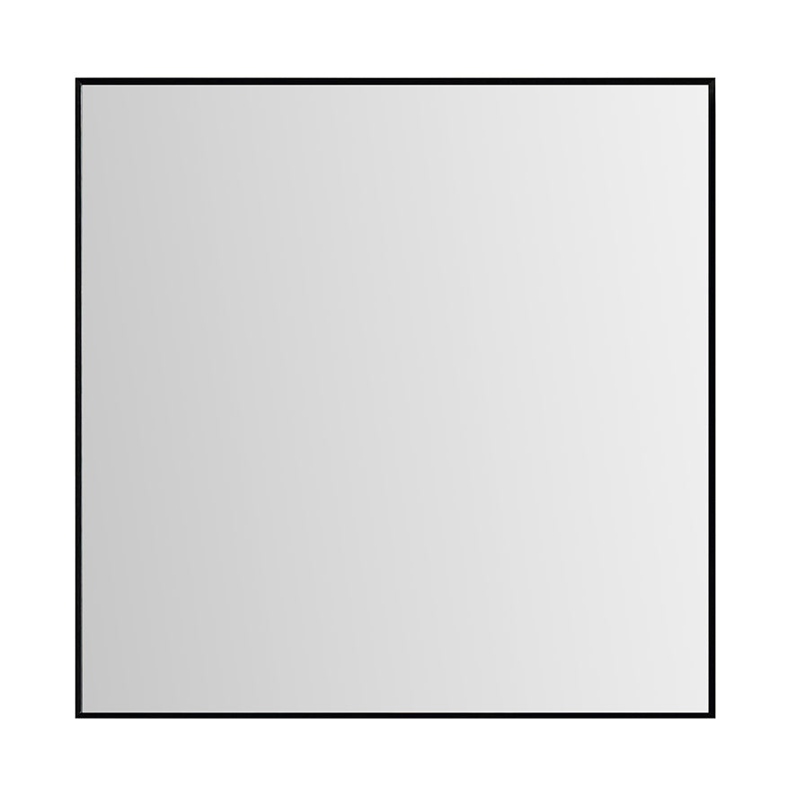 Badkamerspiegel Ribbella Frame 100×100 cm Mat Zwart — wandmontage