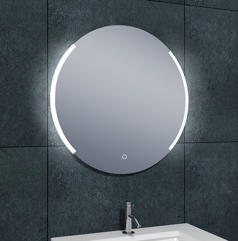 Round spiegel rond met LED, dimbaar en spiegelverwarming 80 cm