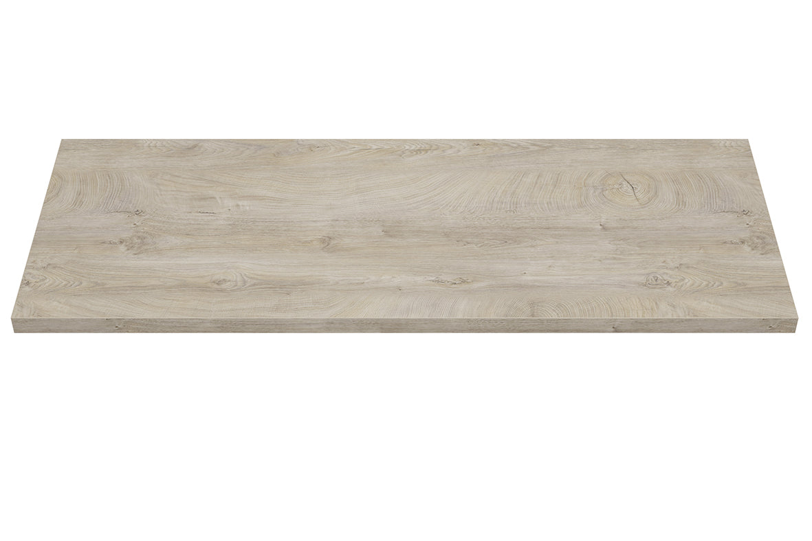 Alvara topblad 120x46 cm grijs eiken – Wiesbaden – Grijs Eiken – Wastafelblad | Dealplein