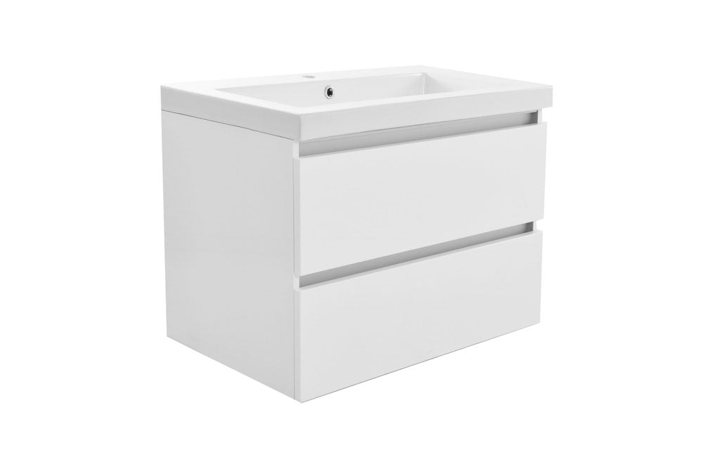 Vision onderkast met 2 laden 60 x 46 cm glans wit – Wiesbaden – Glans Wit – Badmeubelen | Dealplein