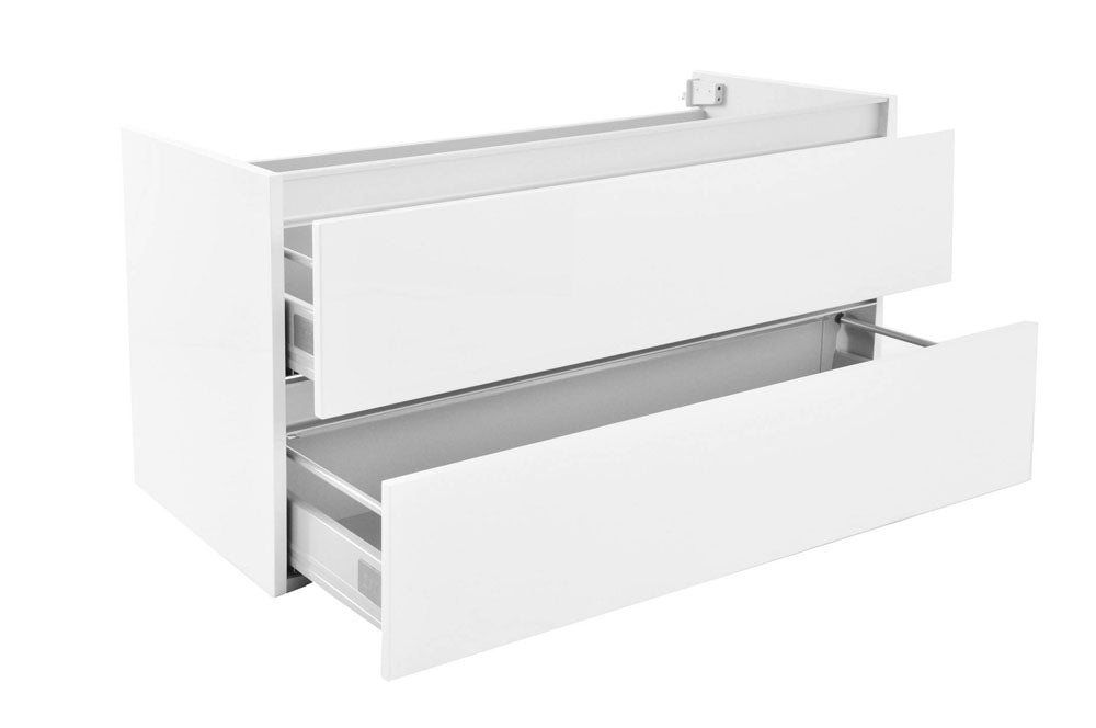 Vision onderkast met 2 laden 100 x 46 cm glans wit – Wiesbaden – Glans Wit – Badmeubelen | Dealplein