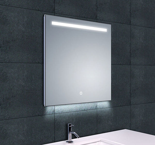 Ambi one spiegel vierkant met LED, dimbaar en spiegelverwarming 60 x 60 cm