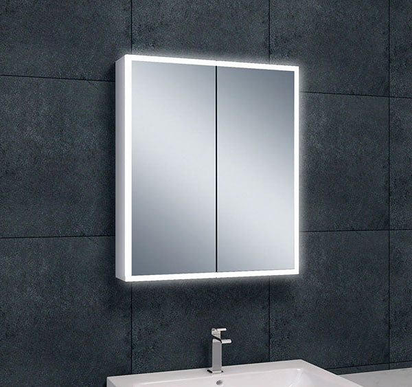 Spiegelkast Quatro 60×70 cm Neutraal — met LED-verlichting