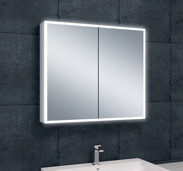 Spiegelkast Quatro 80×70 cm Neutraal — met LED-verlichting