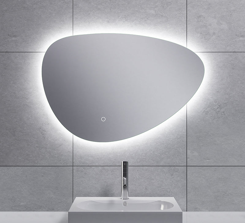 Uovo spiegel ovaal met LED, dimbaar en spiegelverwarming 70 cm