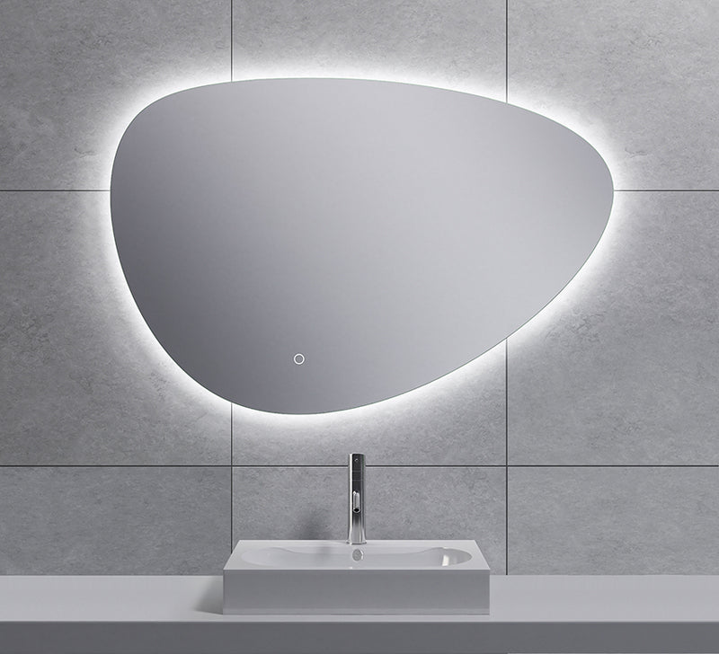 Uovo spiegel ovaal met LED, dimbaar en spiegelverwarming 90 cm